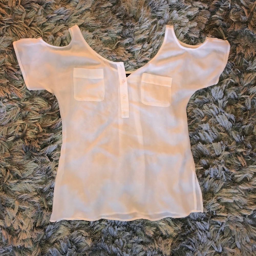 Cut Out Shoulder Blouse